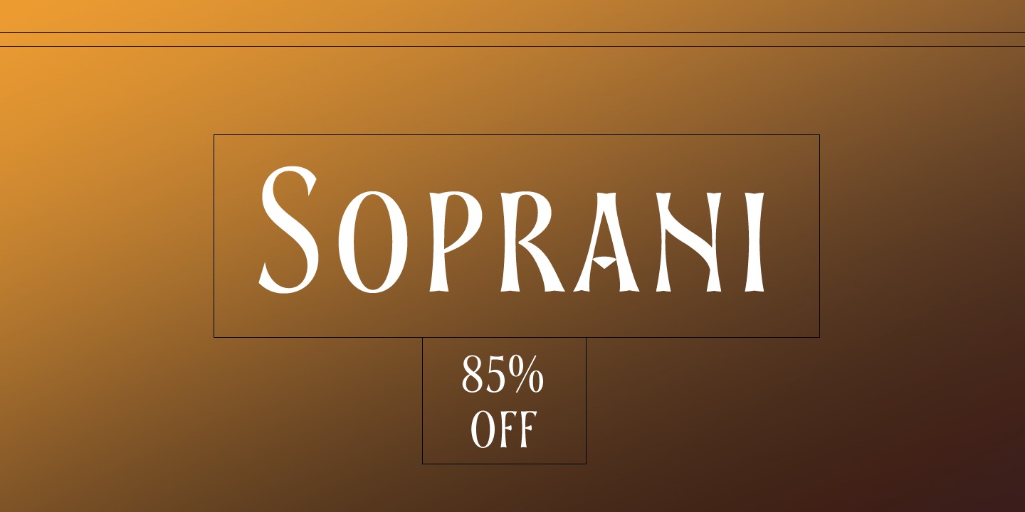 Soprani Extended Font